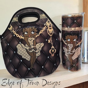 Betty Boop Lunch Bad and matching Tumbler set