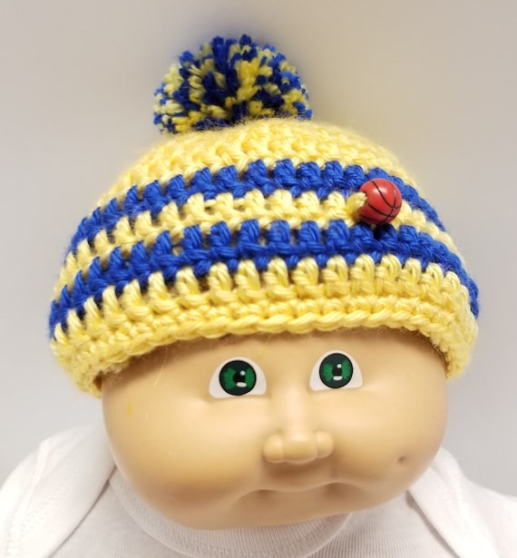 Golden State Warriors Beanie Skull Cap Hat GS One Size Yellow Blue New!!