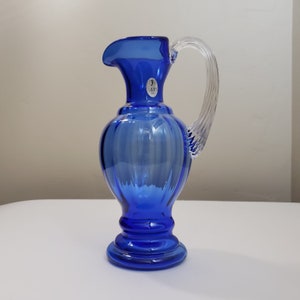 Cobalt Blue Fenton 9" Pitcher