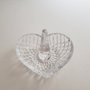 Beautiful Heart Shaped Crystal Ring Dish