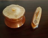Bakelite Powder Box and Nail Buffer