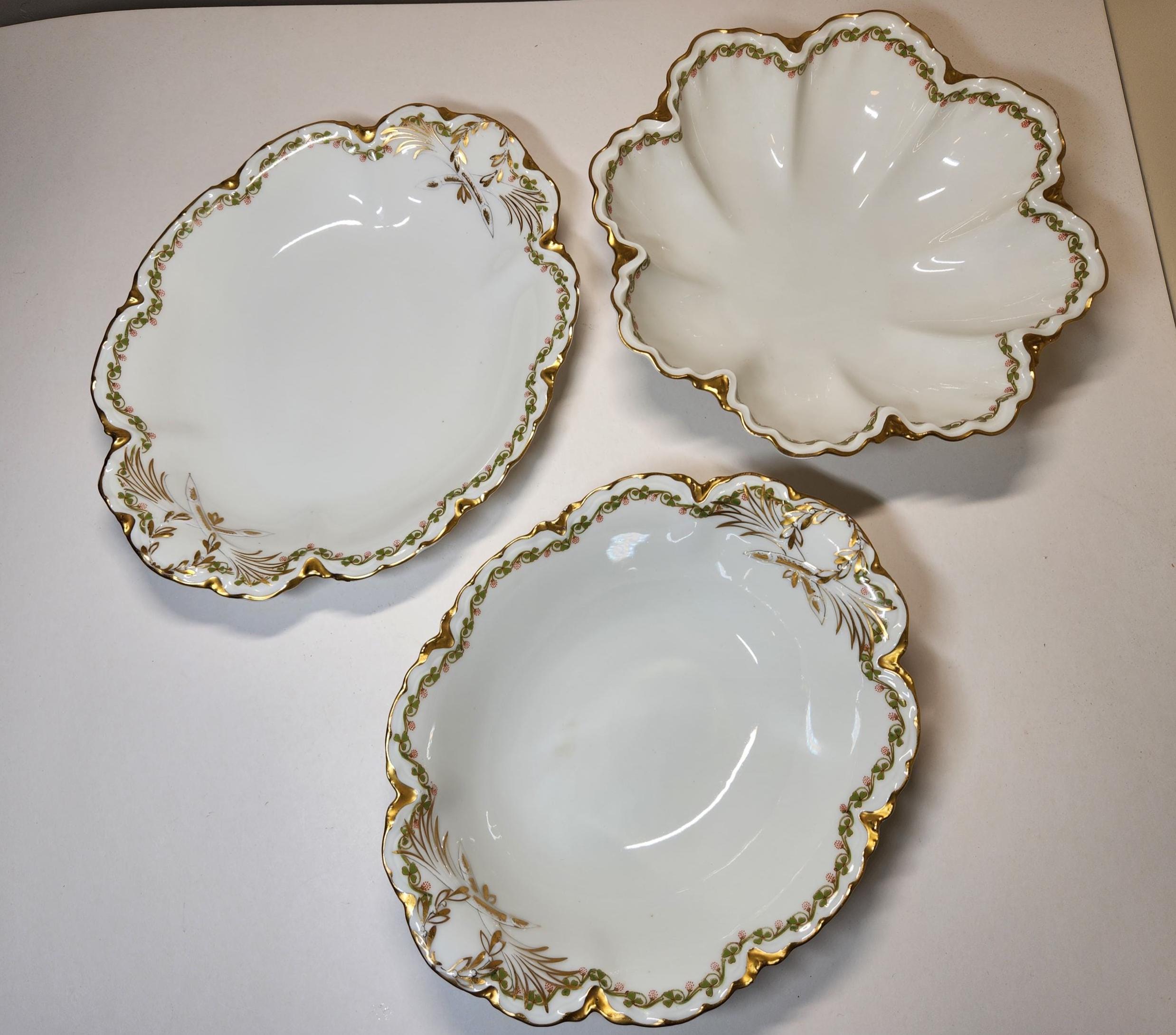 Clover Leaf by Haviland & Co Limoges France Footed Salad Bowl