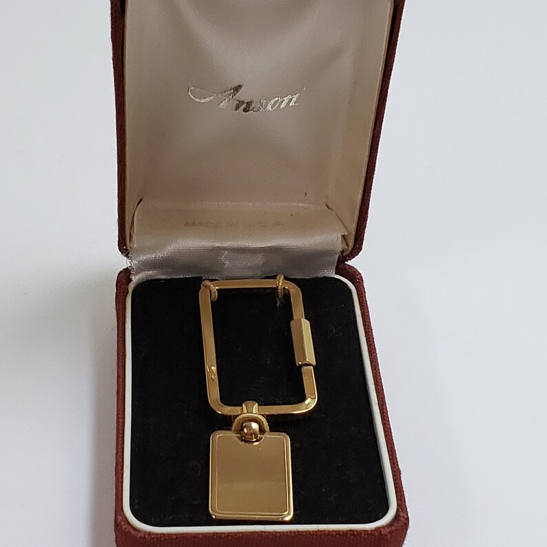 Anson Gold Tone Key Ring Etsy
