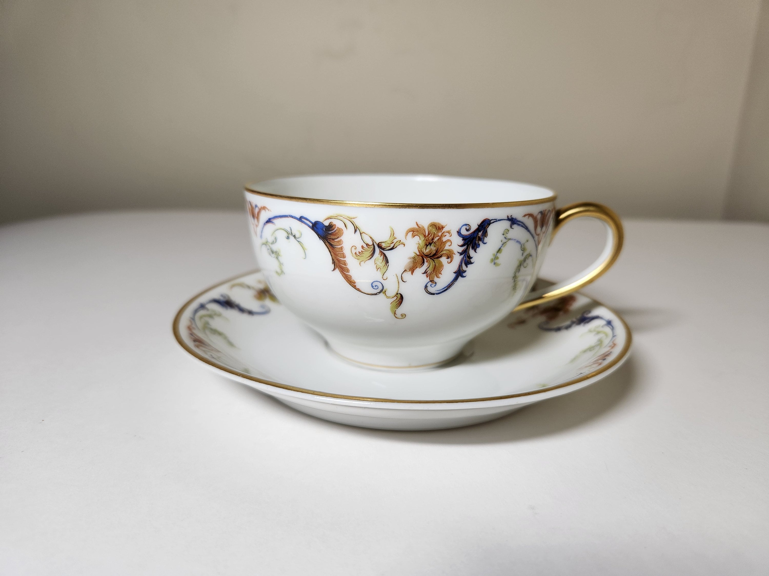 Haviland & Co Limoges France Tea Cup and Saucer, Schleiger 701 - Etsy