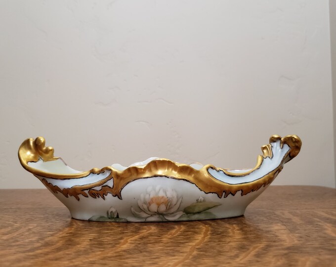J. P. Limoges France Hand Painted Porcelain Canoe Etsy