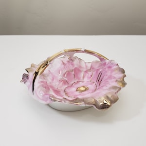 German Porcelain Handled Trinket Dish
