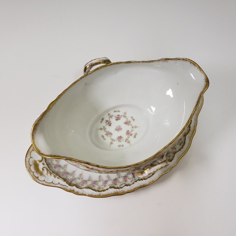 Theodore Haviland Limoges France Gravy Boat Schleiger 349 Etsy