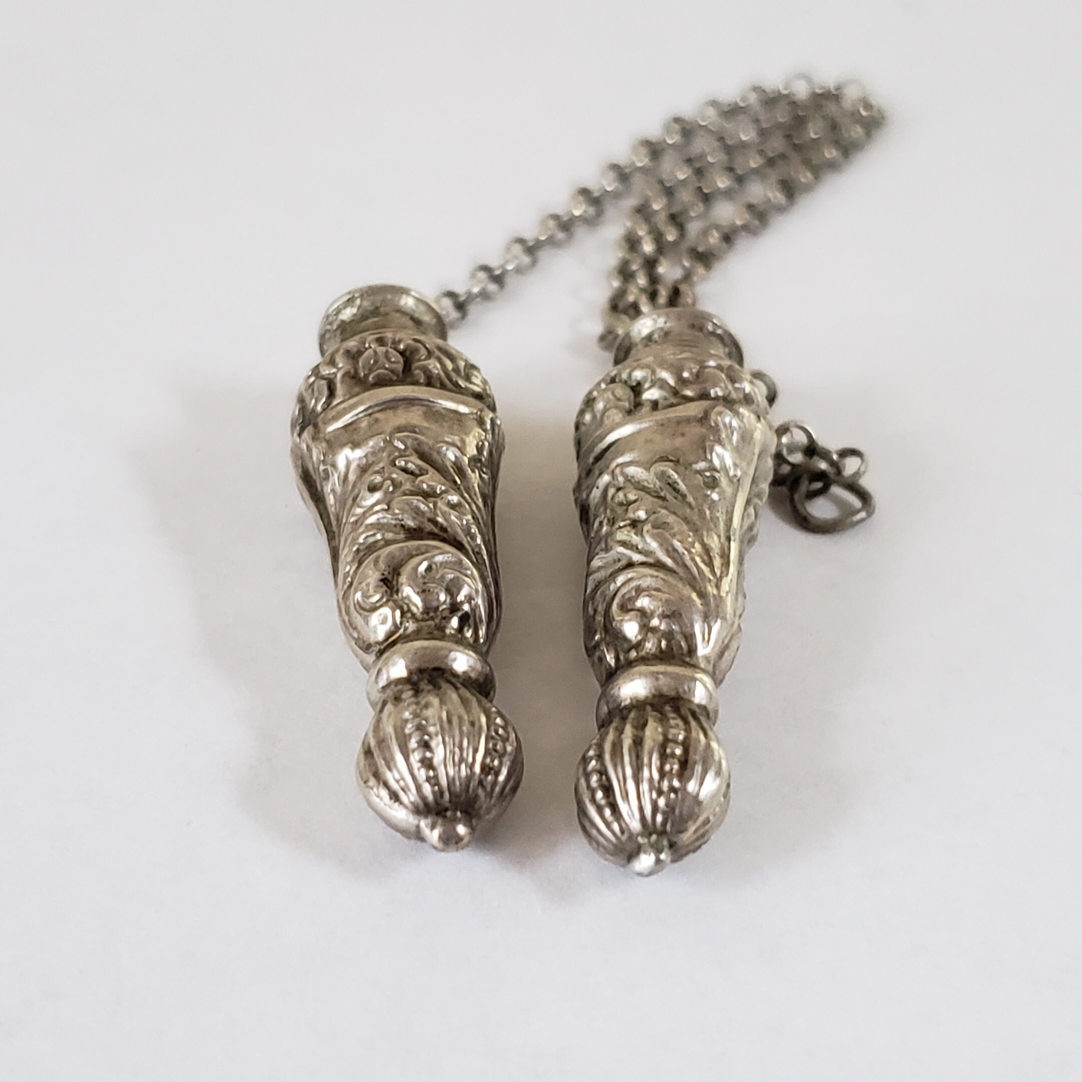 Solid Silver Knitting Needle Guards from Netherlands Etsy