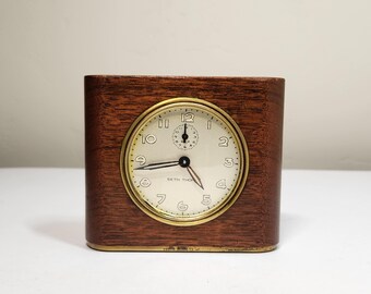 Vintage Seth Thomas Folding Travel Alarm Clock Made in Germany 7 Jewels ...