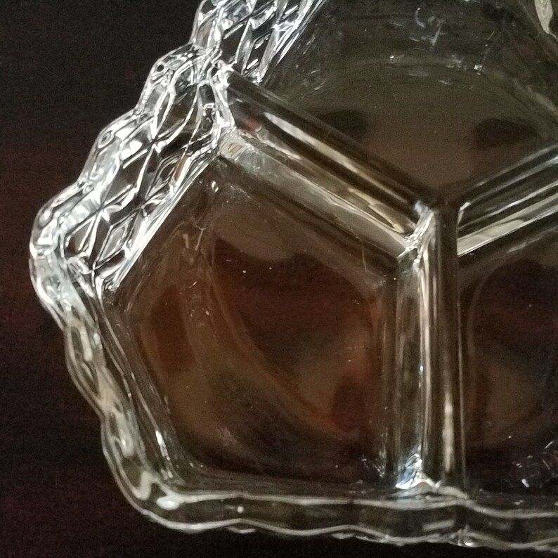 Fostoria American Three Part Candy Dish Base Only - Etsy