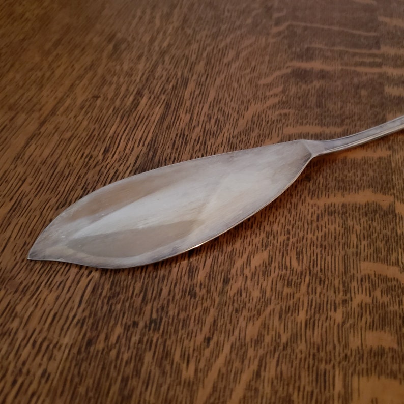 Silver Plate Fish Server Piece Made in Italy Leonard Etsy