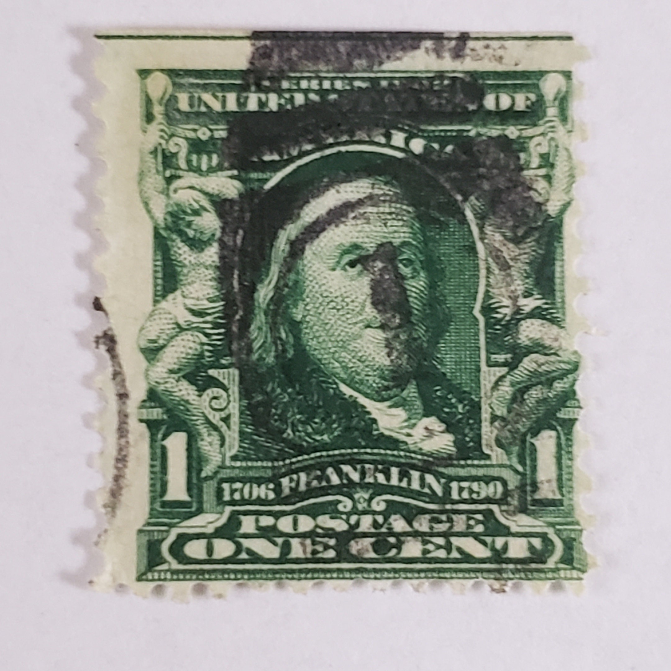 1902 Benjamin Franklin 1 Cent Stamp Value - 7z9dh4v