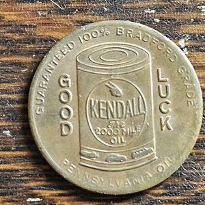 1930s Kendall Oil Good Luck Token - Etsy
