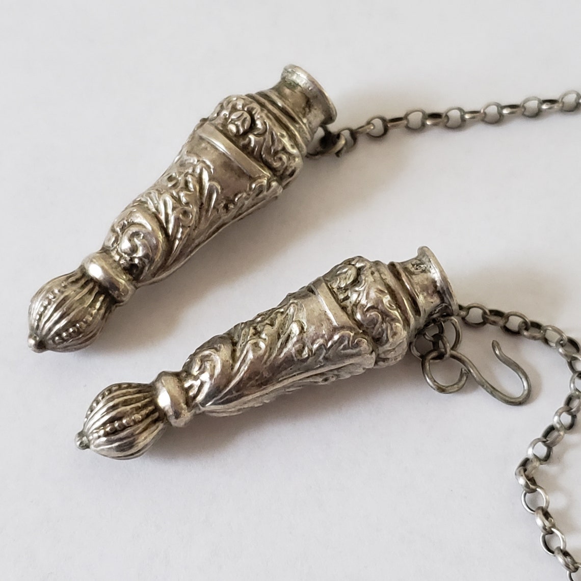 Solid Silver Knitting Needle Guards From Netherlands Etsy