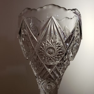Imperial Glass 9 1/2&quot; Tall Footed Vase