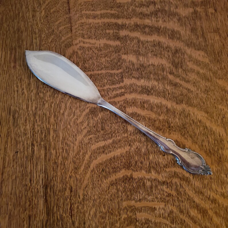 Silver Plate Fish Server Piece Made in Italy Leonard Etsy