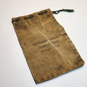 Antique Bank Bag - Etsy