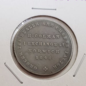 1846 H. Colman Store Advertising Token