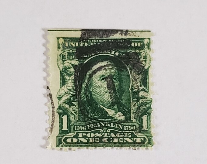 1902 Franklin 1 Cent Stamp Scott 314 - Etsy