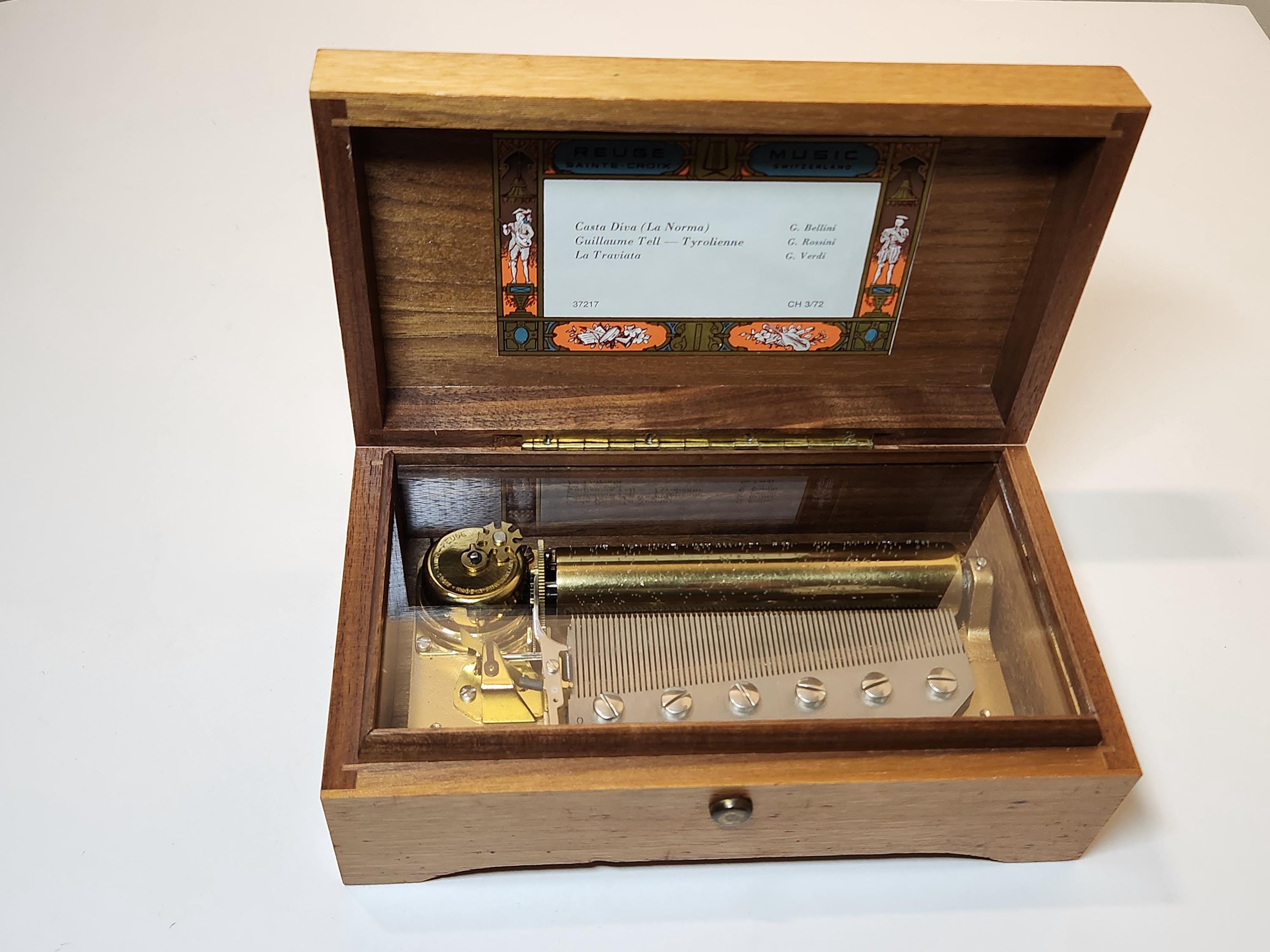 Reuge 72 Note Music Box - Etsy