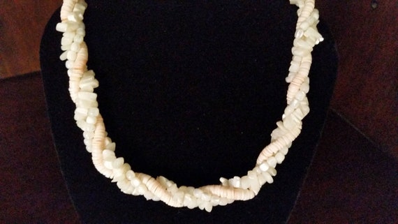 Three Strand Mixed Shell Necklace - image 2