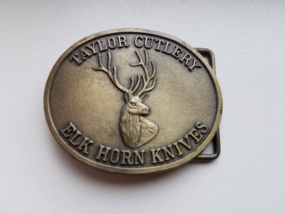 elk horn belt buckle