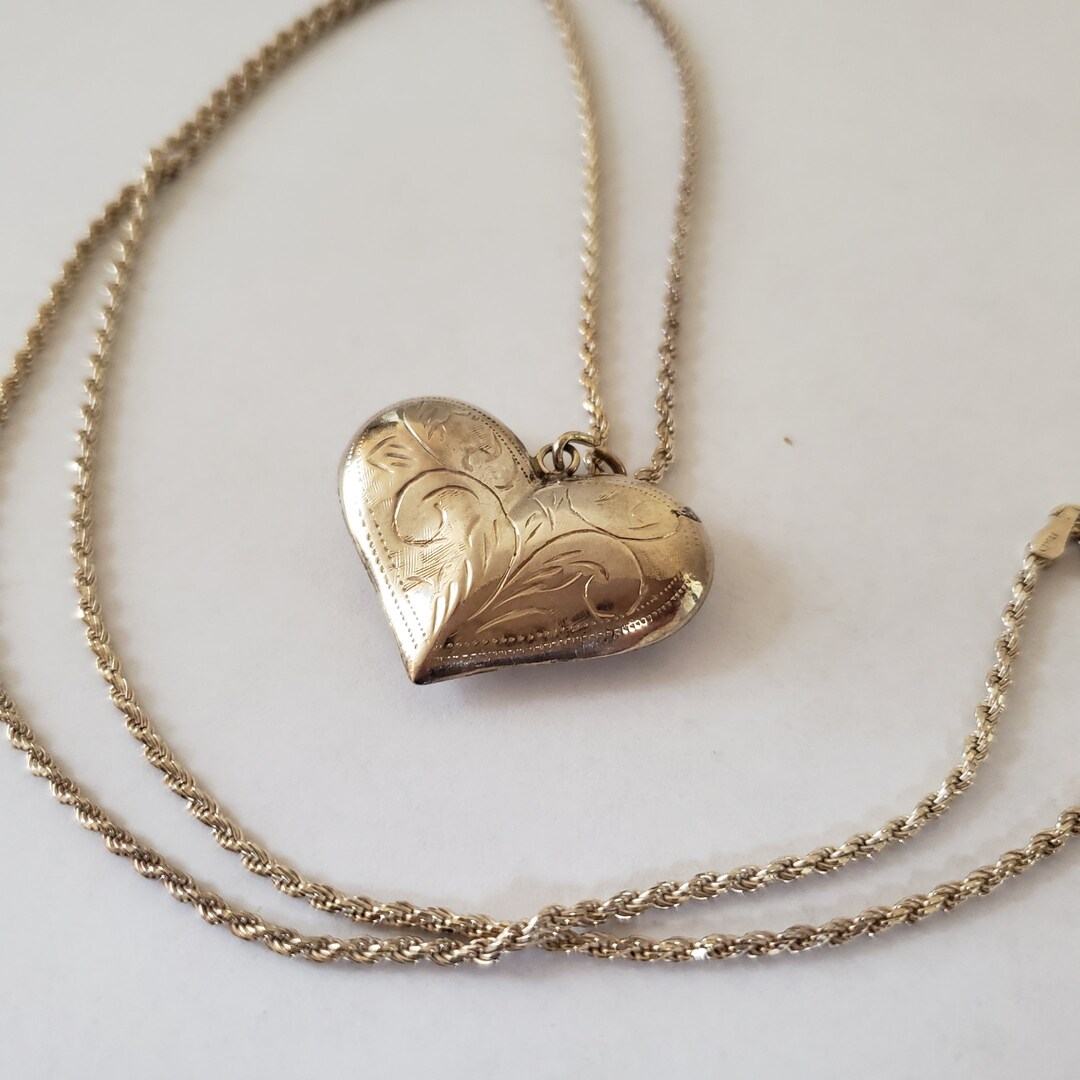 Oxidized Sterling Silver Heart Shape Link Sold Per Foot - Foto 2