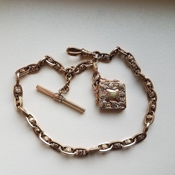 Edwardian Gold Gilt Watch Chain