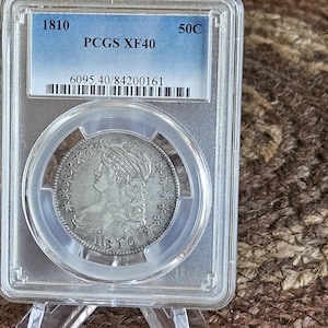 1810 Capped Bust Half Dollar PCGS Graded XF40
