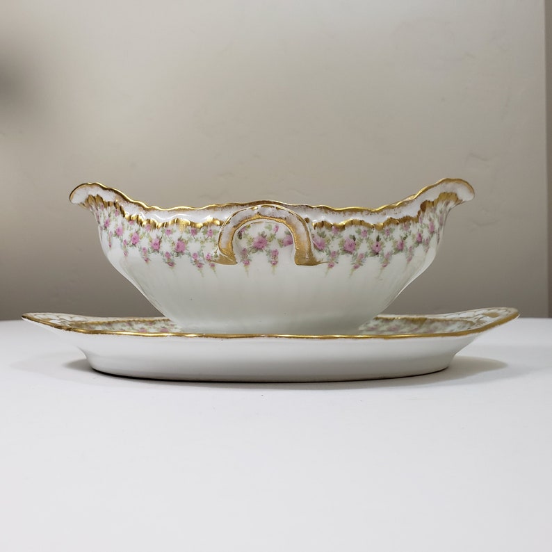 Theodore Haviland Limoges France Gravy Boat Schleiger 349 Etsy
