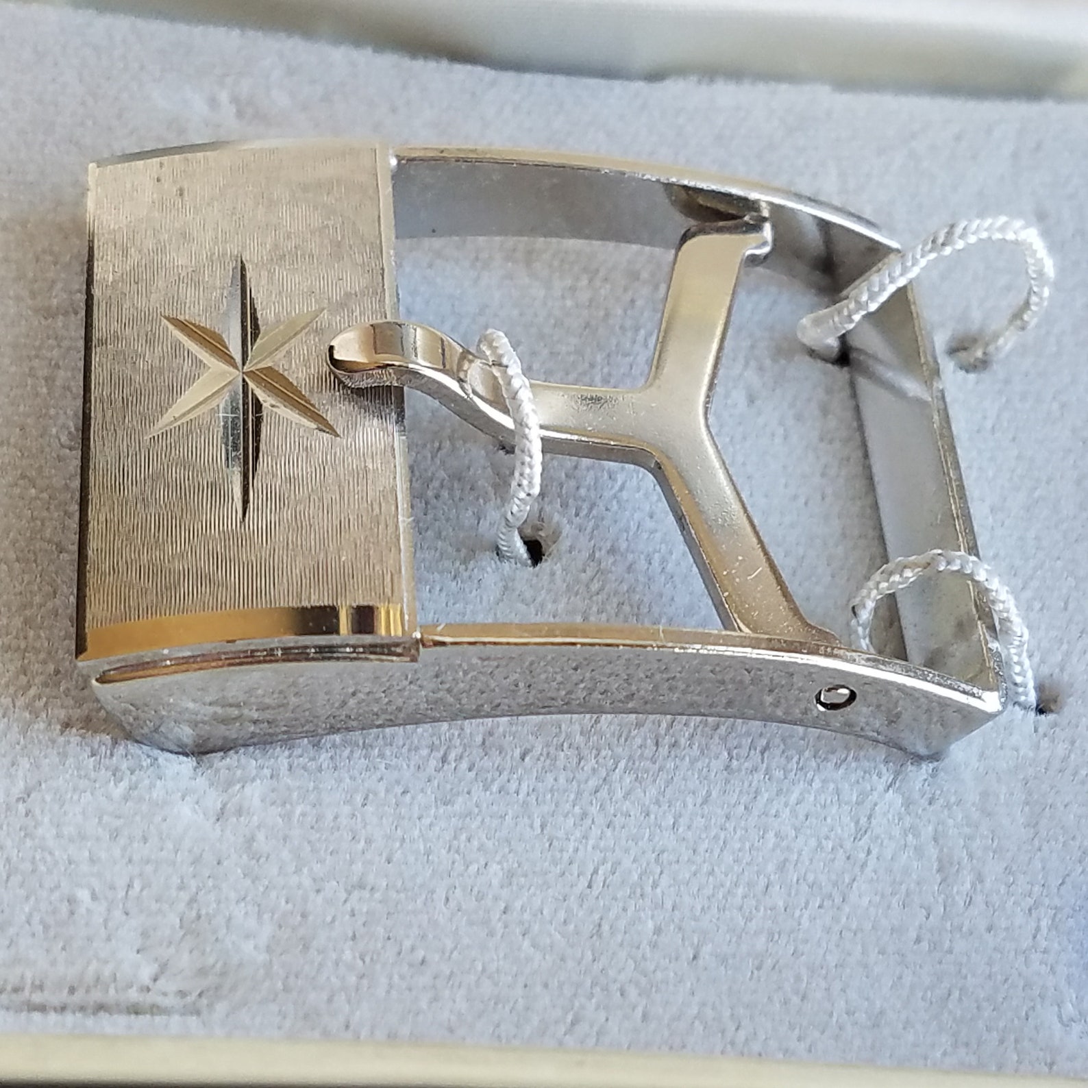 Anson Silver Tone Belt Buckle in Original Box Etsy