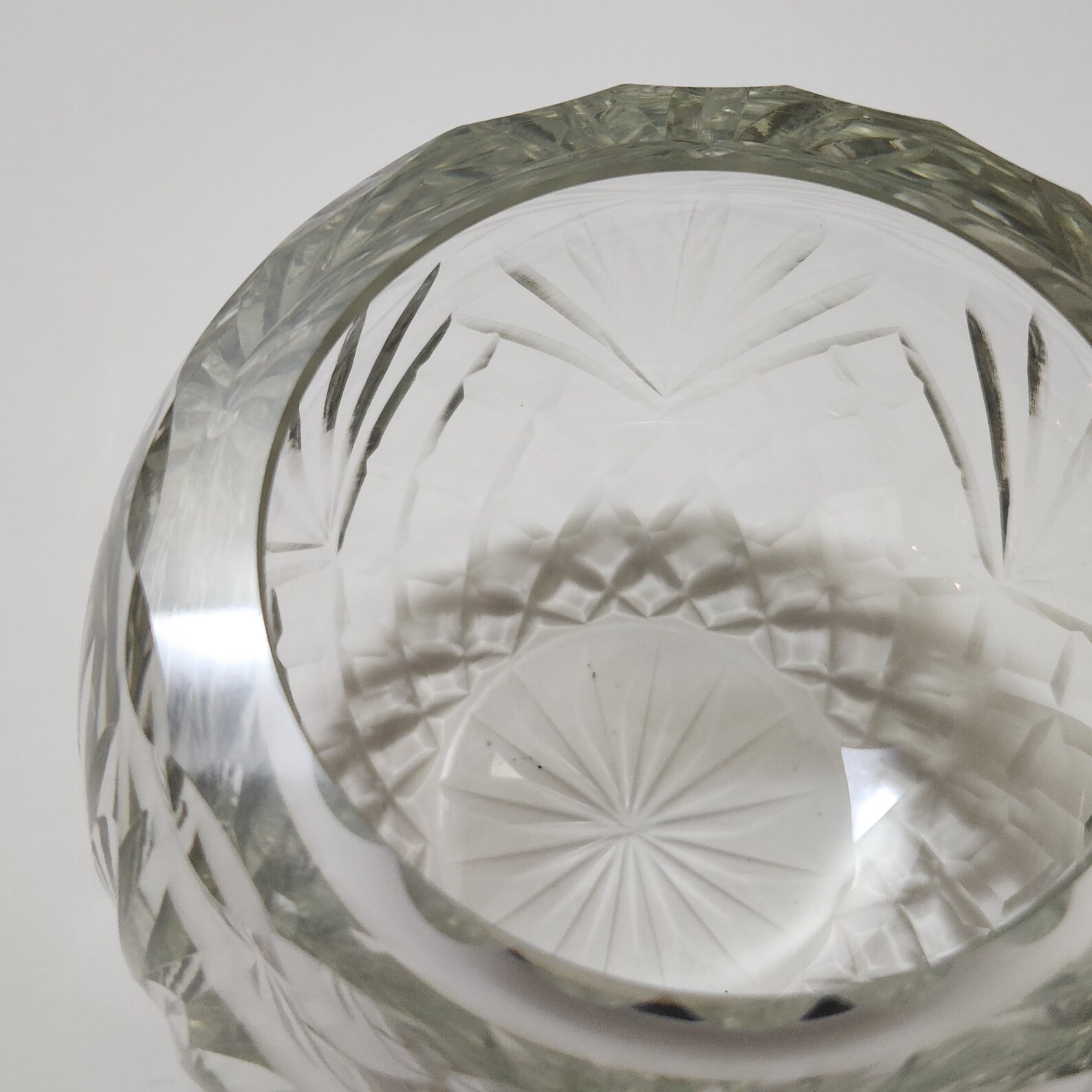 Cut Crystal 5 Rose Bowl Etsy