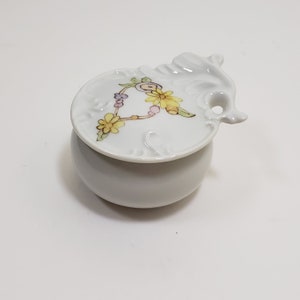 Small Ornate Hand Painted Porcelain Trinket Dish