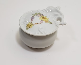 Small Ornate Hand Painted Porcelain Trinket Dish