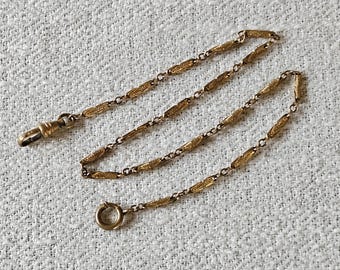 Antique Fancy Gold Fill Pocket Watch Chain