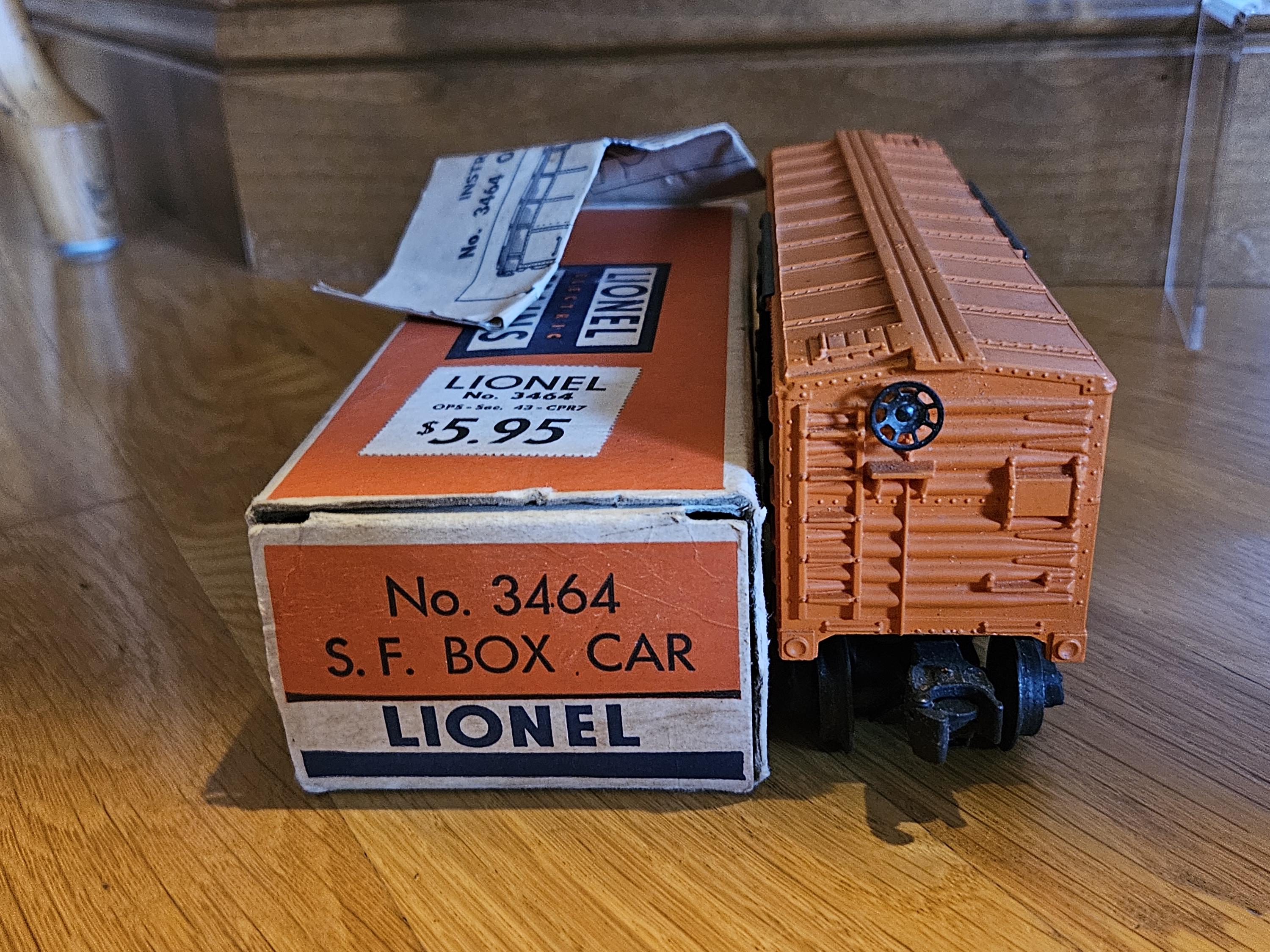 Lionel Postwar 3464 AT & SF Box Car With Original Box - Etsy