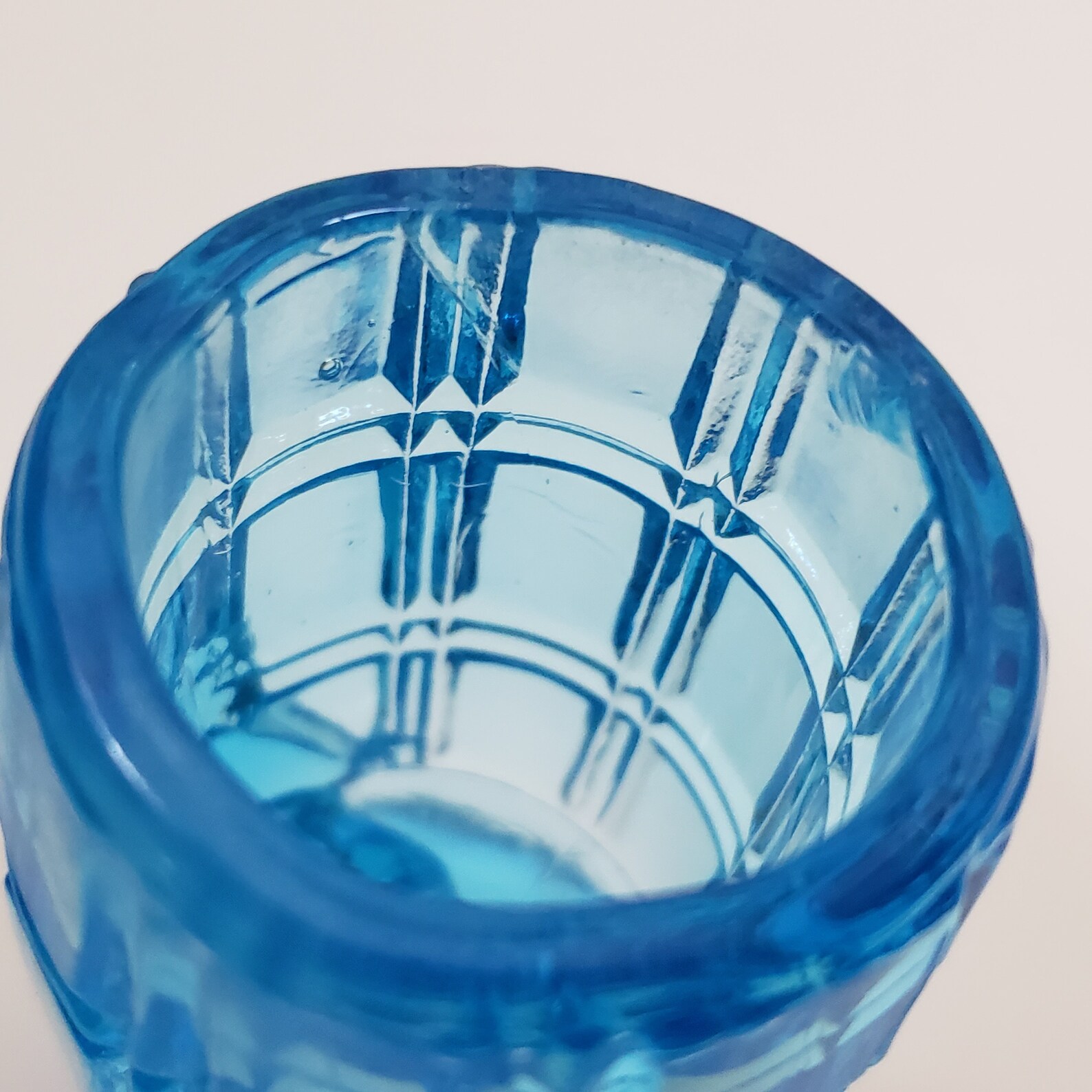 McKee Glass Blue Peek a Boo or Cherub Toothpick Holder Etsy