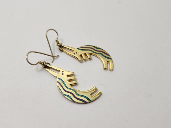 Laurel Burch  Conejo Cloisonné Earrings - image 8