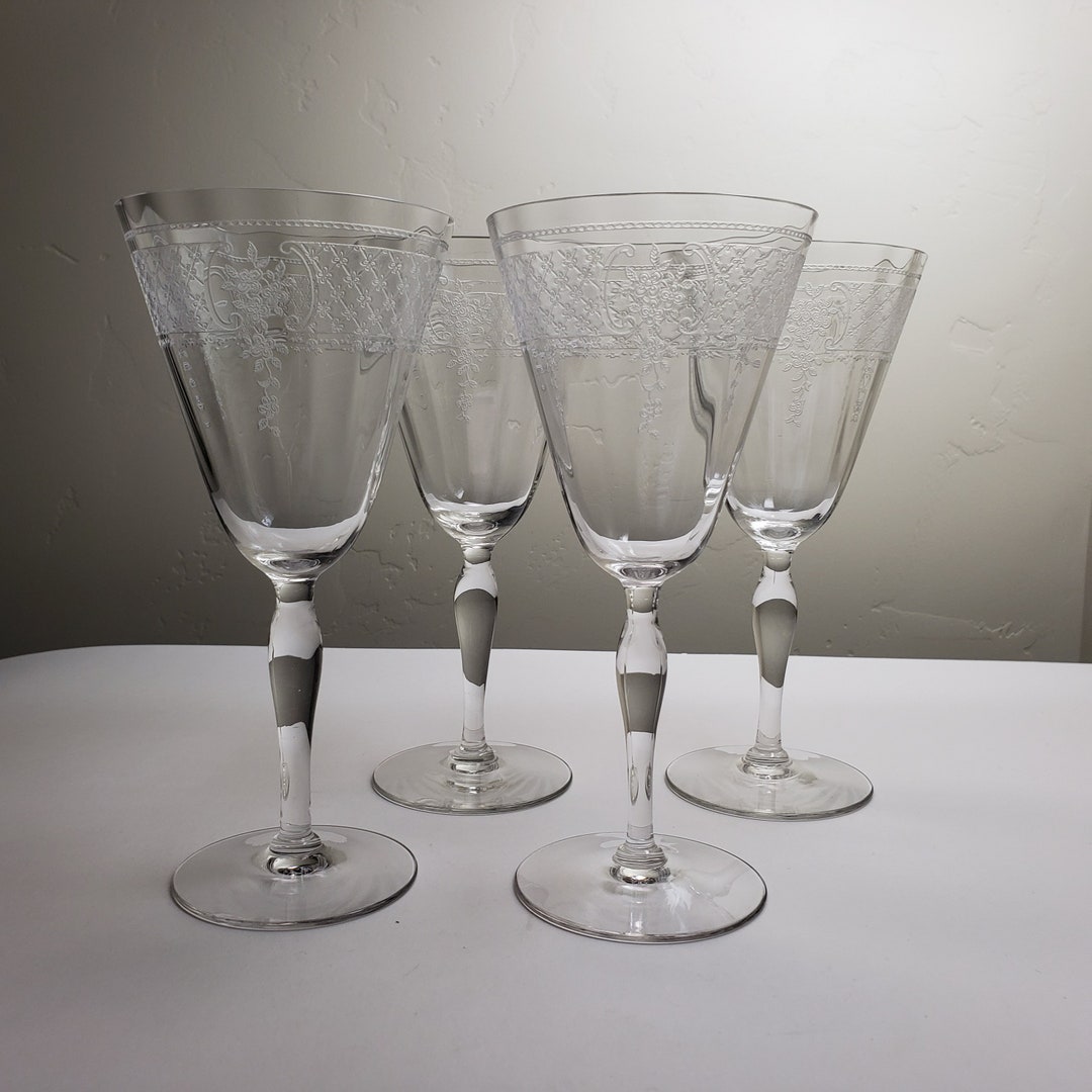 アメリカヴィンテージ Fostoria Glass クリーマー&シュガー Vintage Gorgeous Fostoria Crystal 