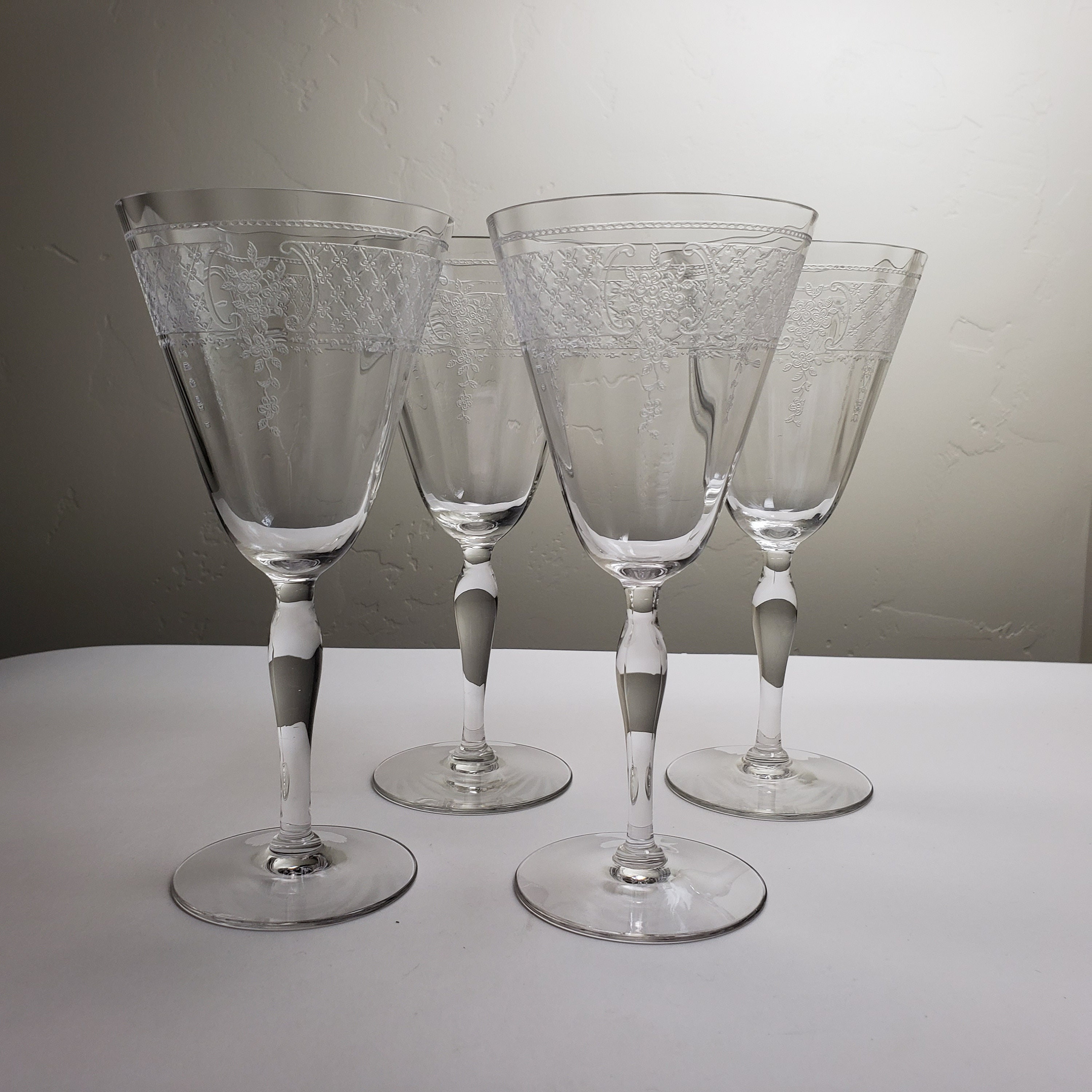 アメリカヴィンテージ Fostoria Glass クリーマー&シュガー Vintage Fostoria Century Pattern Sugar, Creamer (chipped