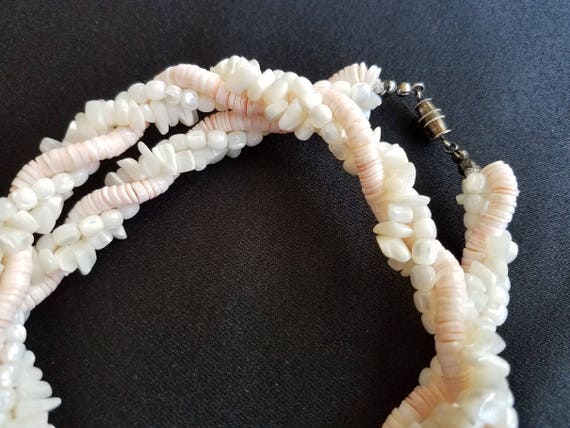 Three Strand Mixed Shell Necklace - image 5