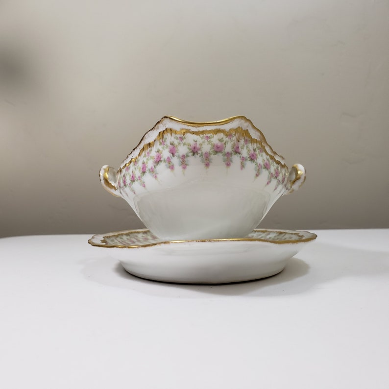Theodore Haviland Limoges France Gravy Boat Schleiger 349 Etsy