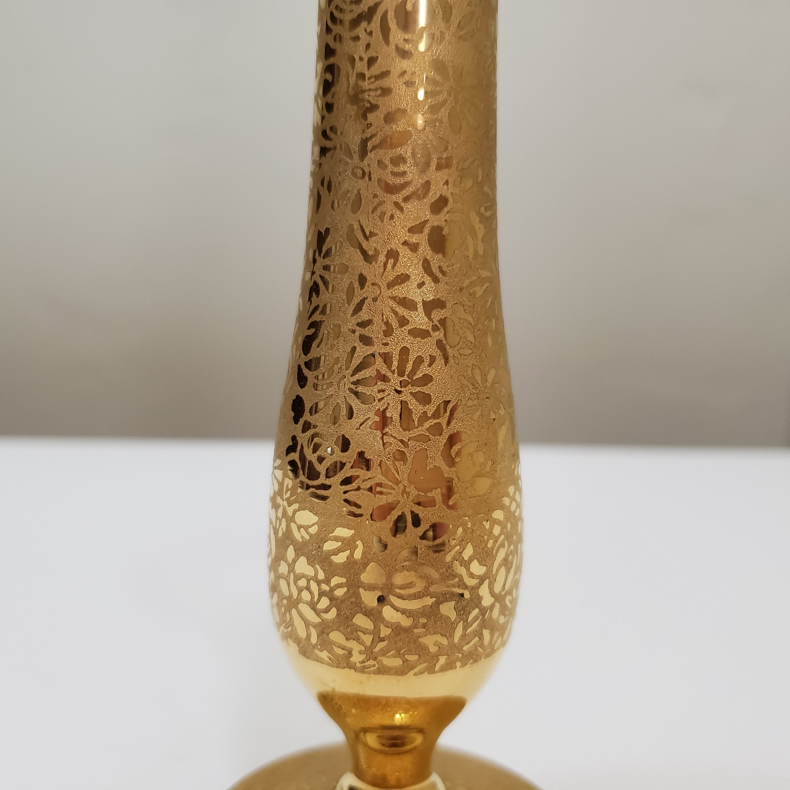 Gold Encrusted Bud Vase Etsy