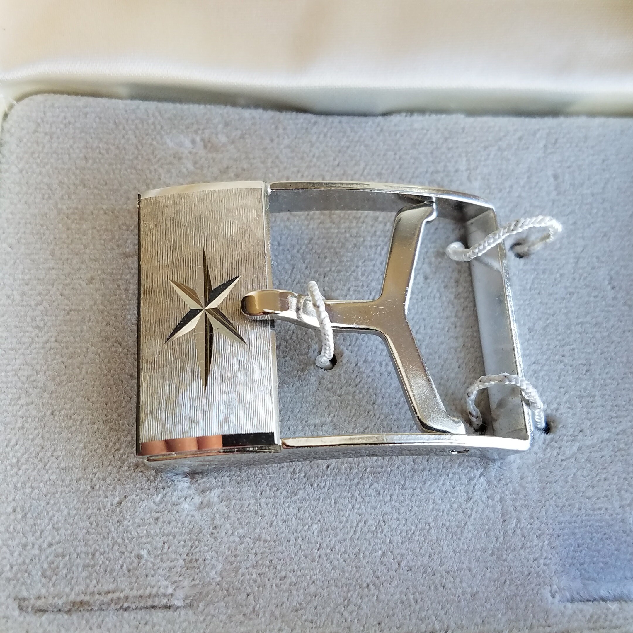 Anson Silver Tone Belt Buckle in Original Box Etsy