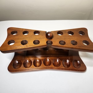 Nice Hardwood 16 Slot Estate Pipe Stand