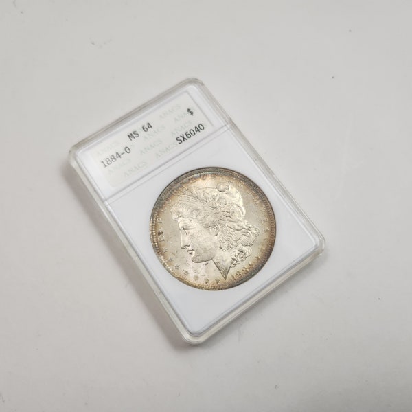 1884 O Morgan Dollar ANACS MS64