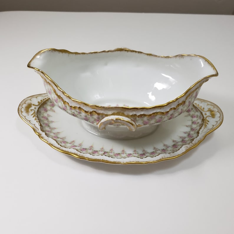 Theodore Haviland Limoges France Gravy Boat Schleiger 349 Etsy