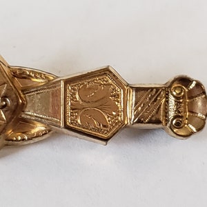 Gold Plated Victorian Era Collar Pin - Etsy