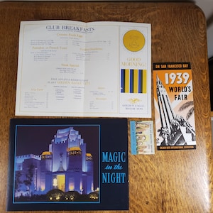 1939 Golden Gate International Expo Collectibles - Magic In The Night