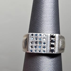 Sterling Silver and Sapphire Ring
